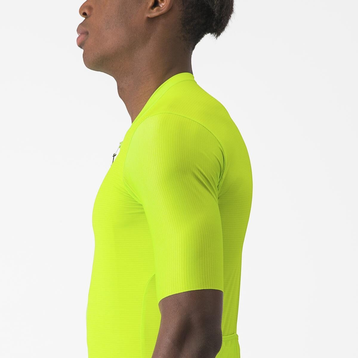 tricou cu maneca scurta castelli espresso galben fluo xxl 5