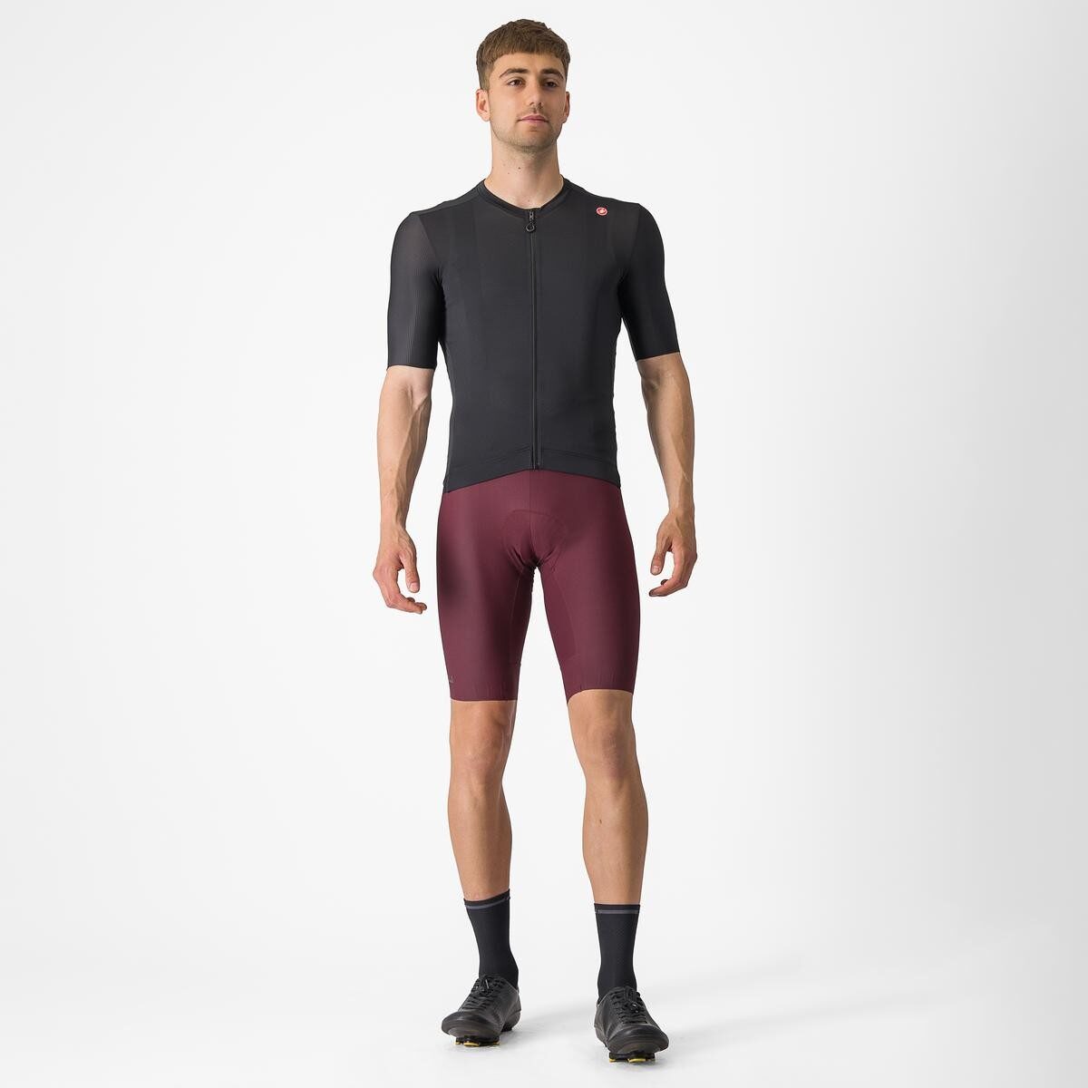 tricou cu maneca scurta castelli espresso negru m 6
