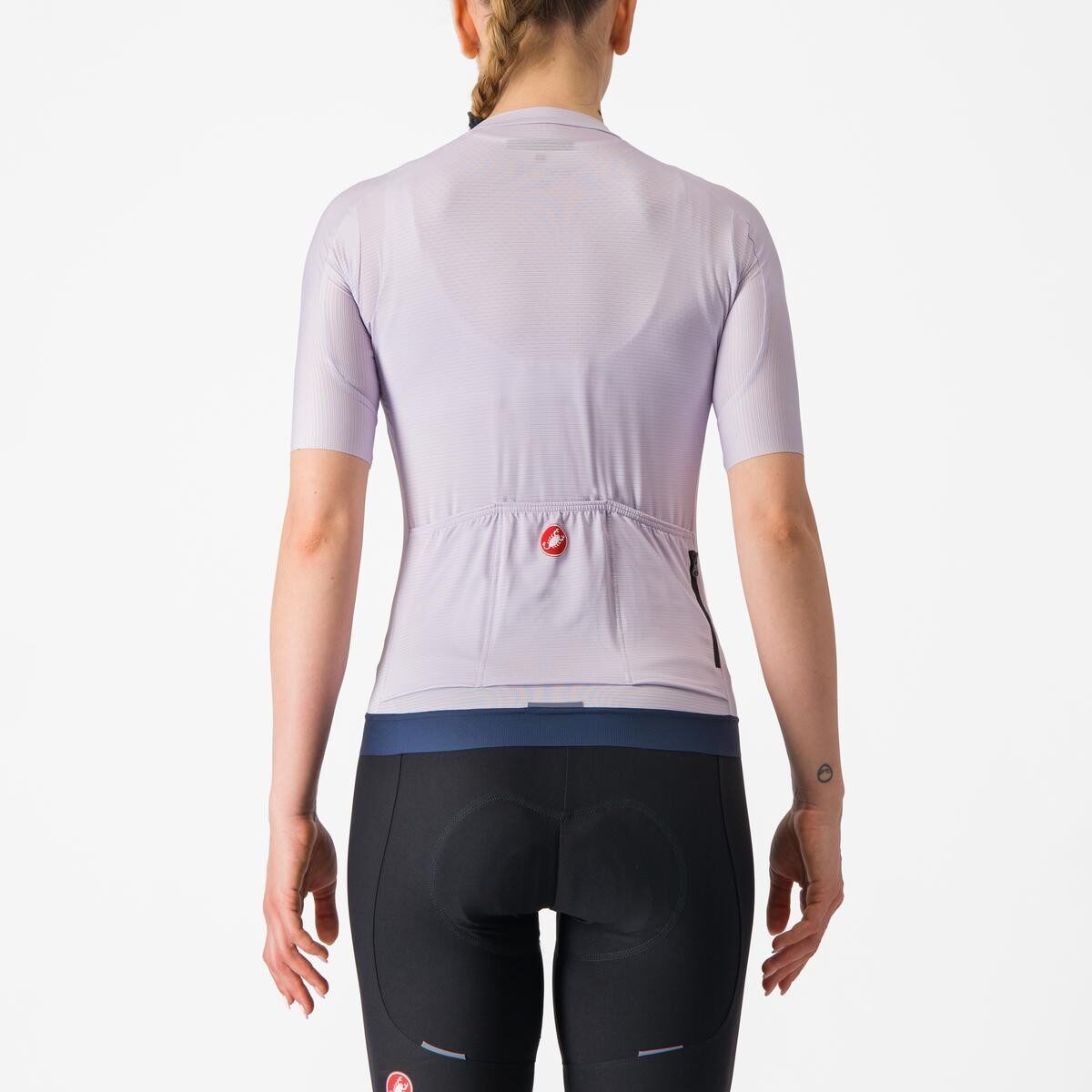 tricou cu maneca scurta castelli espresso w de dama violet m 1