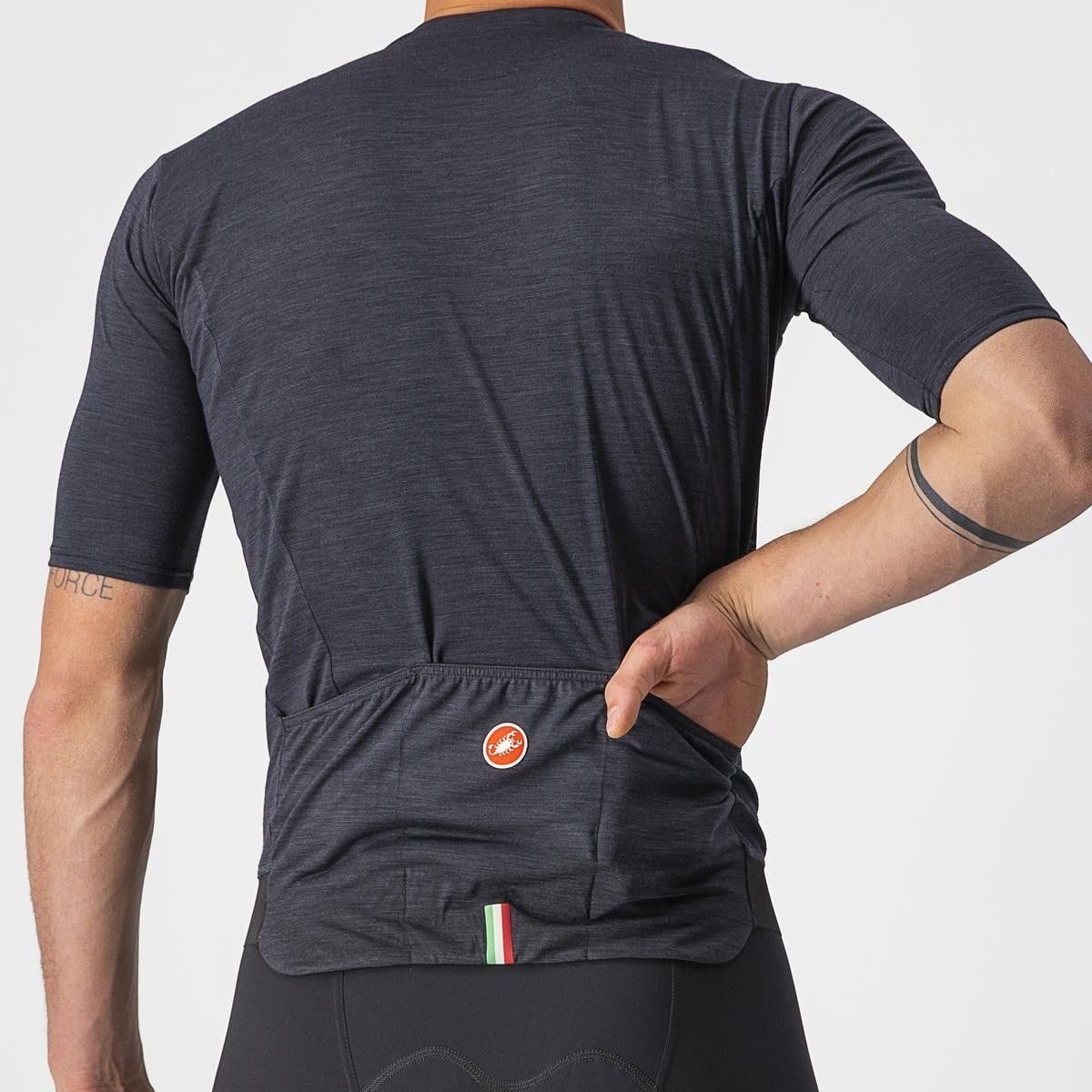 tricou cu maneca scurta castelli essenza negru xl 3
