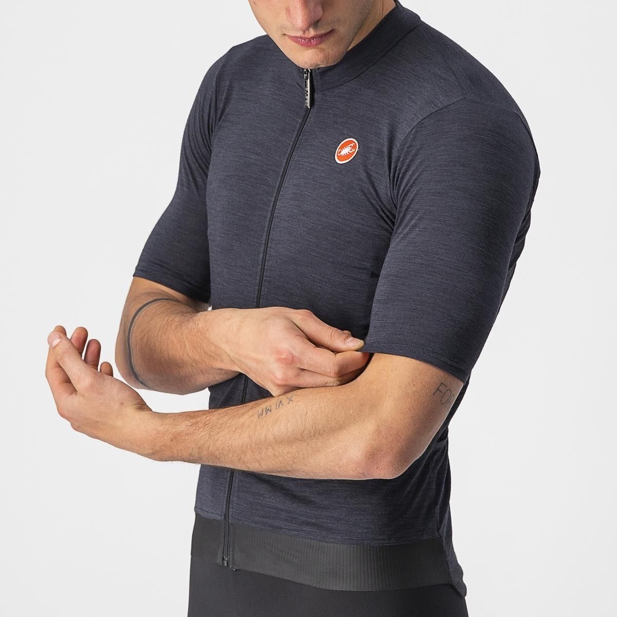 tricou cu maneca scurta castelli essenza negru xxl 2