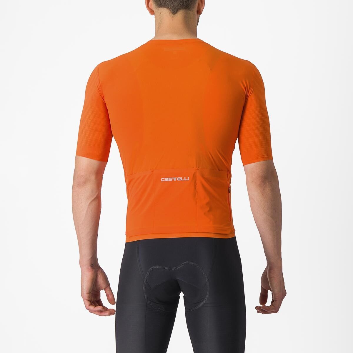 tricou cu maneca scurta castelli premio black portocaliu xl 1