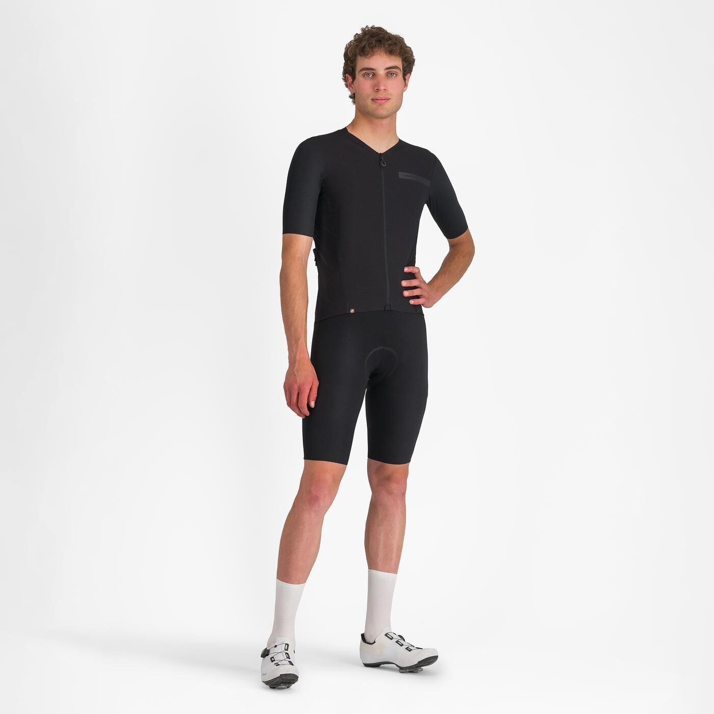 tricou cu maneca scurta castelli premio evo pentru barbati negru deschis negru m 2