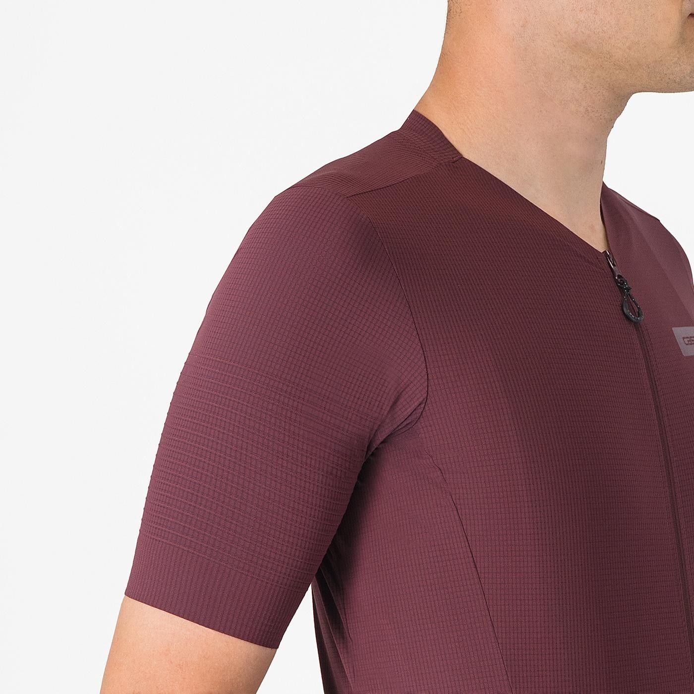 tricou cu maneca scurta castelli premio evo pentru barbati visiniu inchis m 1