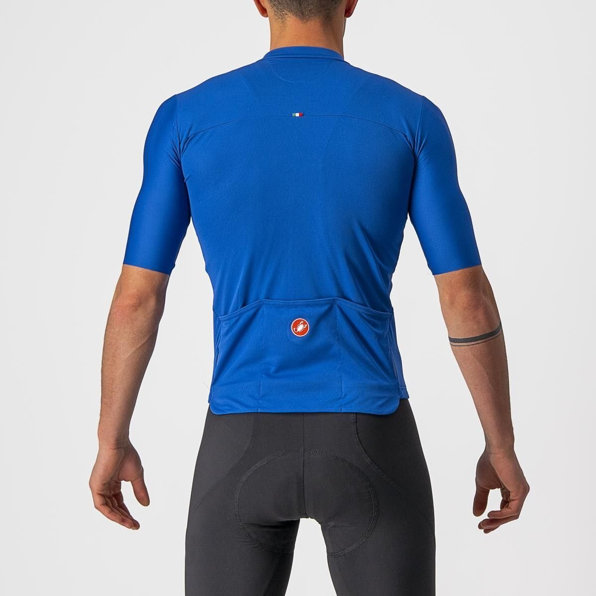 tricou cu maneca scurta castelli prologo 7 albastru alb antracit m 1