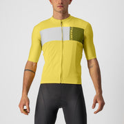 tricou cu maneca scurta castelli prologo 7 galben alb kaki l