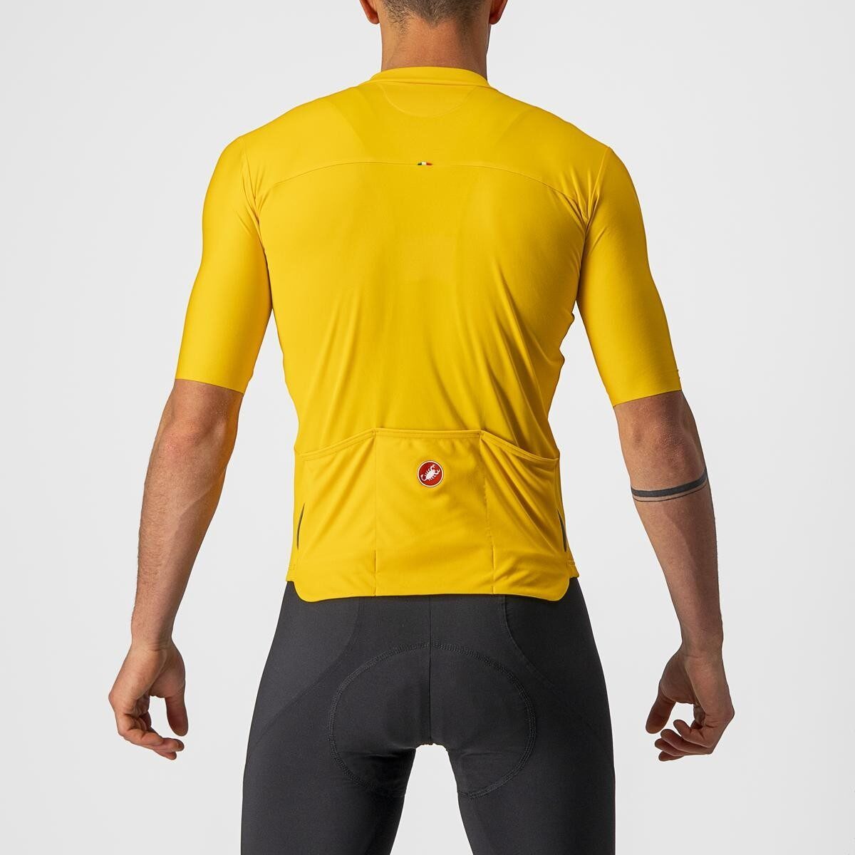 tricou cu maneca scurta castelli prologo 7 galben antracit kaki xxl 1