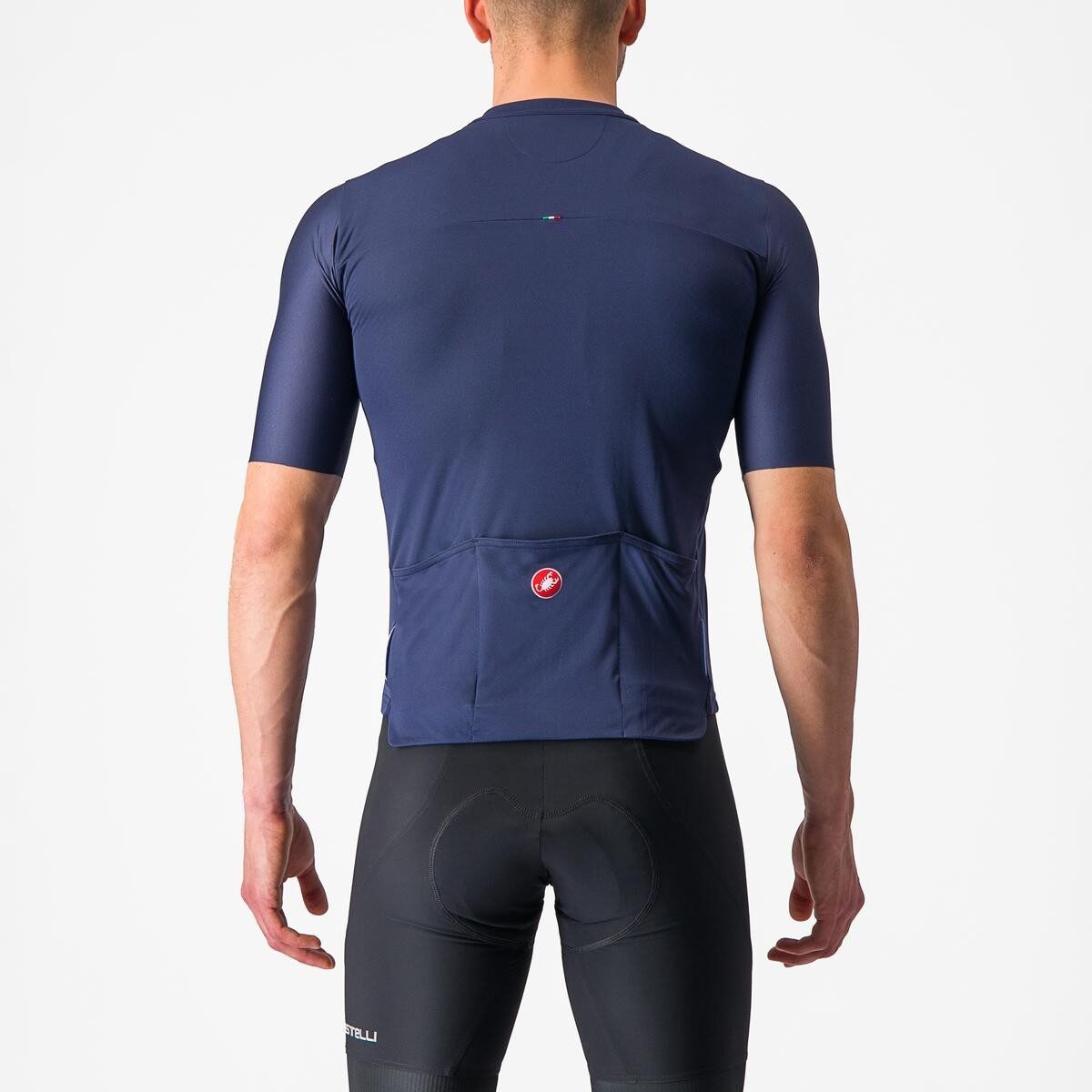tricou cu maneca scurta castelli prologo 7 indigo albastru gri s 1