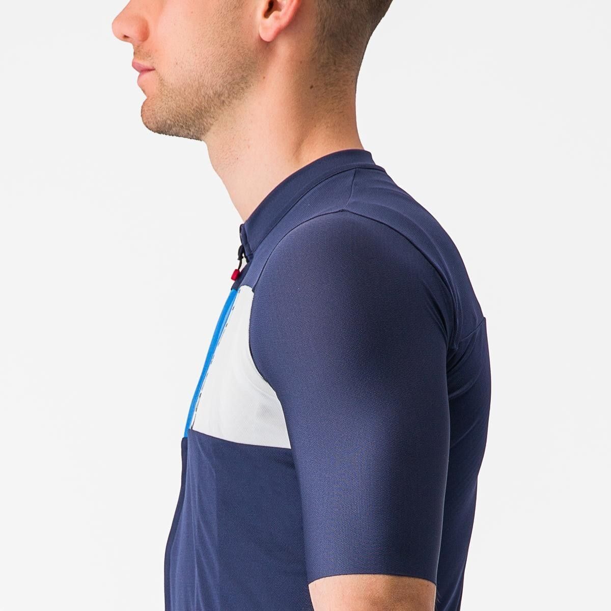 tricou cu maneca scurta castelli prologo 7 indigo albastru gri s 4
