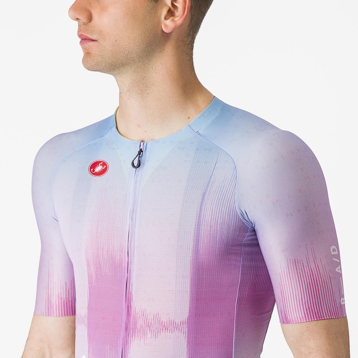 tricou cu maneca scurta castelli r a d violet multicolor l 4