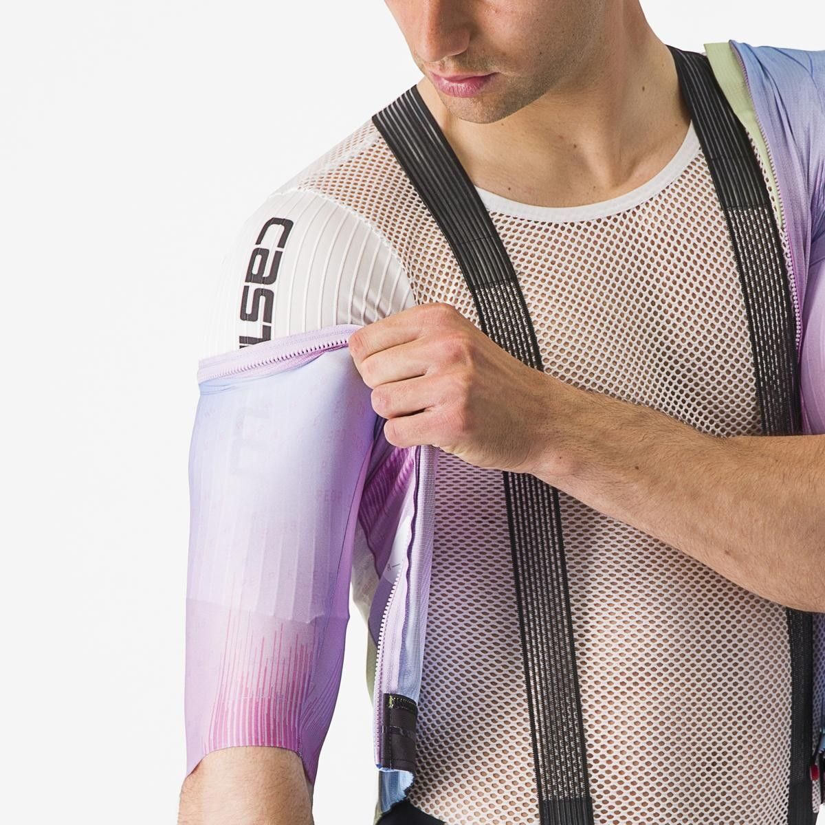 tricou cu maneca scurta castelli r a d violet multicolor l 7