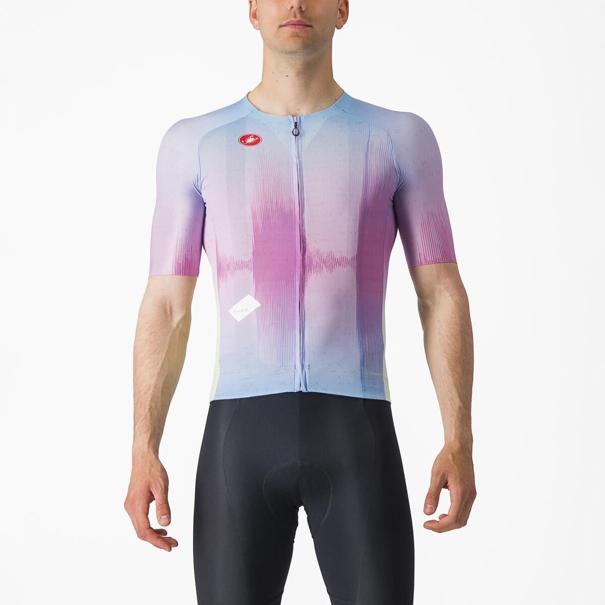 tricou cu maneca scurta castelli r a d violet multicolor l