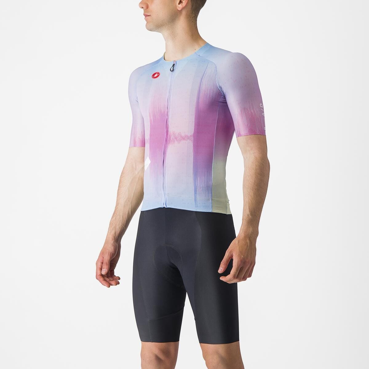 tricou cu maneca scurta castelli r a d violet multicolor m 2