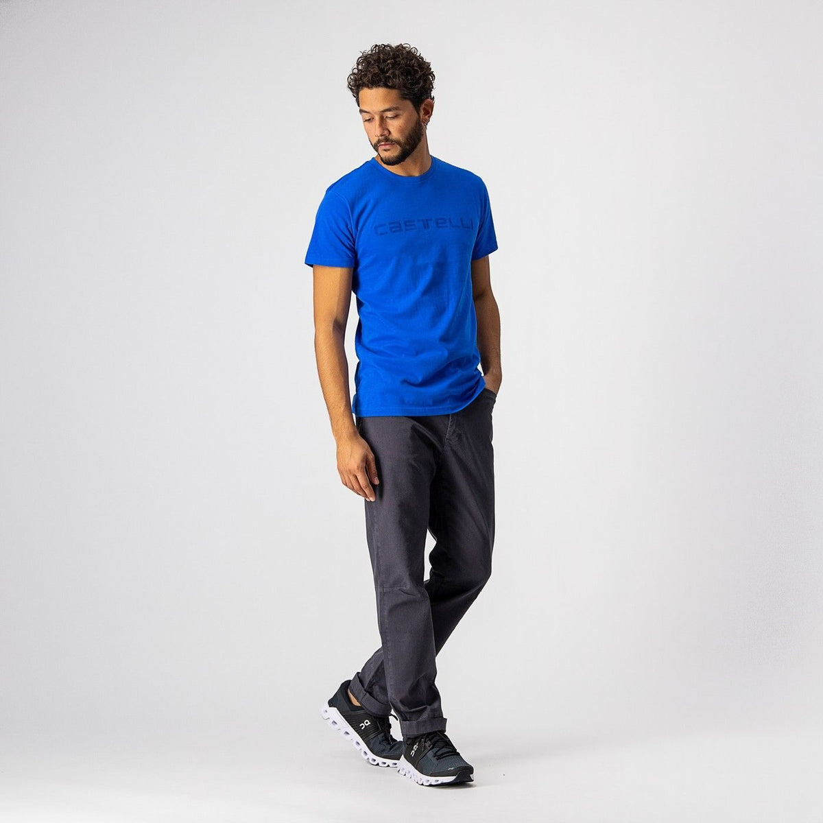 Tricou cu maneca scurta Castelli Sprinter Tee Albastru
