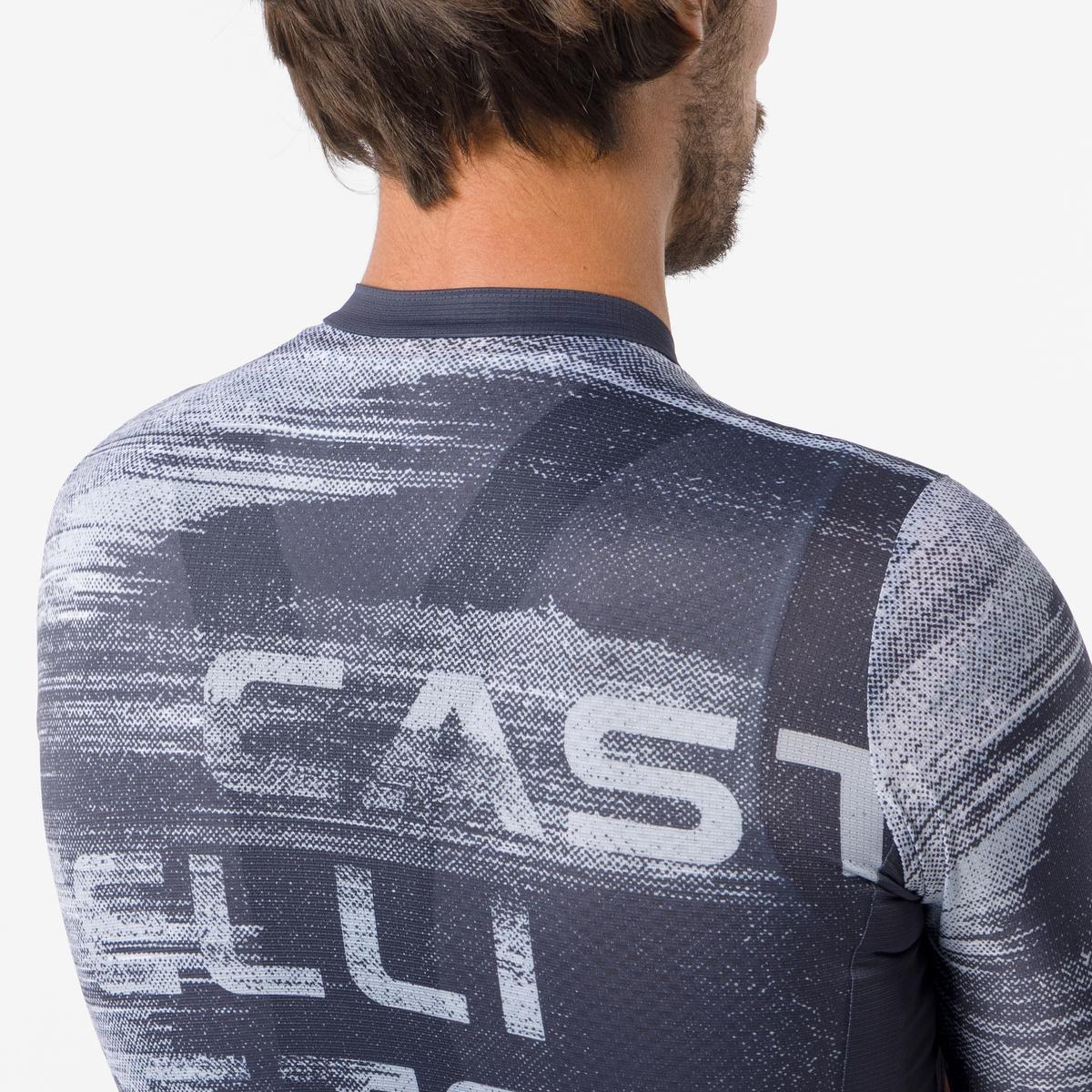 Tricou cu maneca scurta Castelli Stratus Logo, pentru barbati, twilight blue/winter sky M