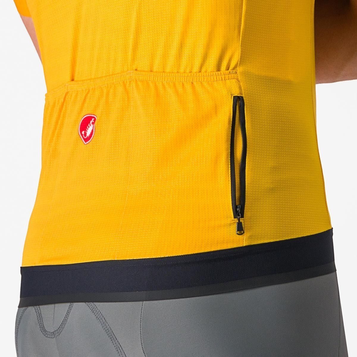 tricou cu maneca scurta castelli unlimited endurance galben rosu l 3