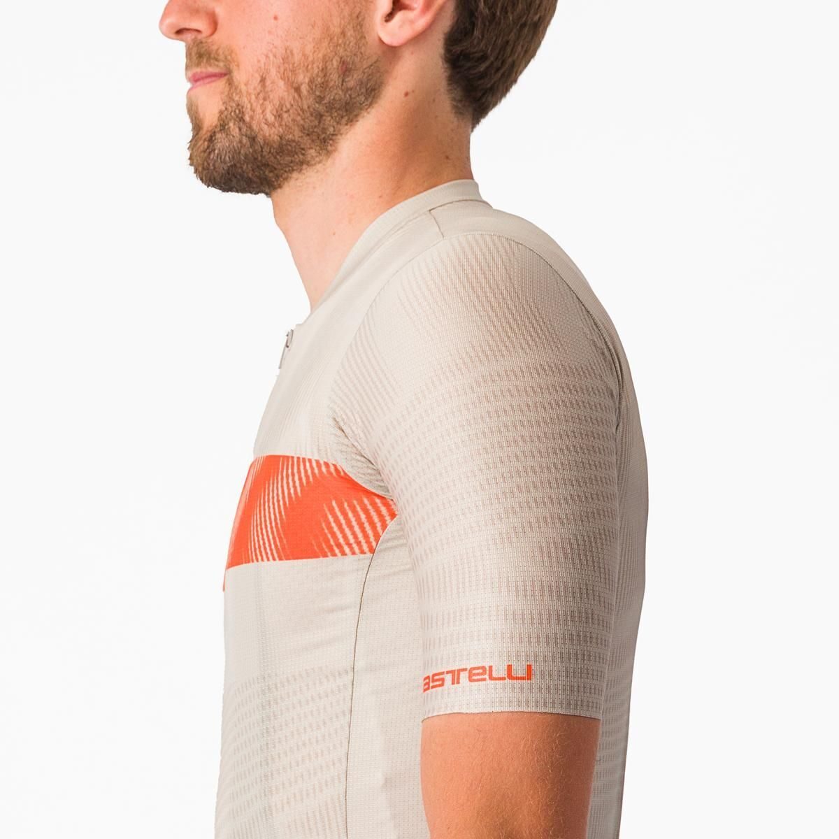 tricou cu maneca scurta castelli unlimited endurance gri portocaliu xxl 3