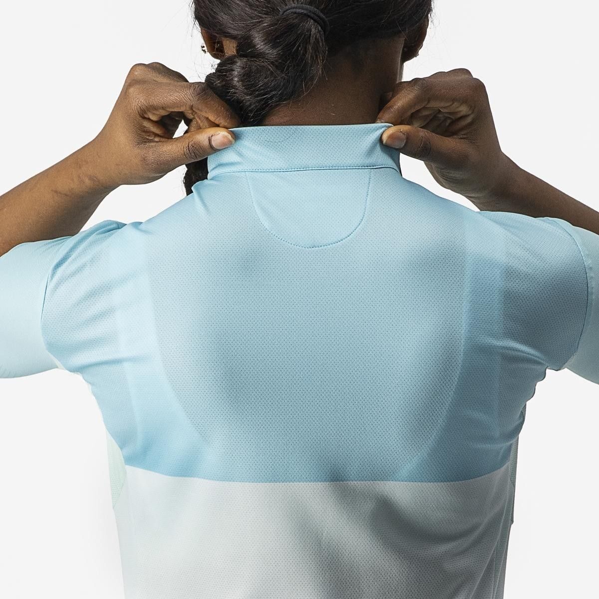 tricou cu maneca scurta castelli velocissima de dama alb bleu m 5