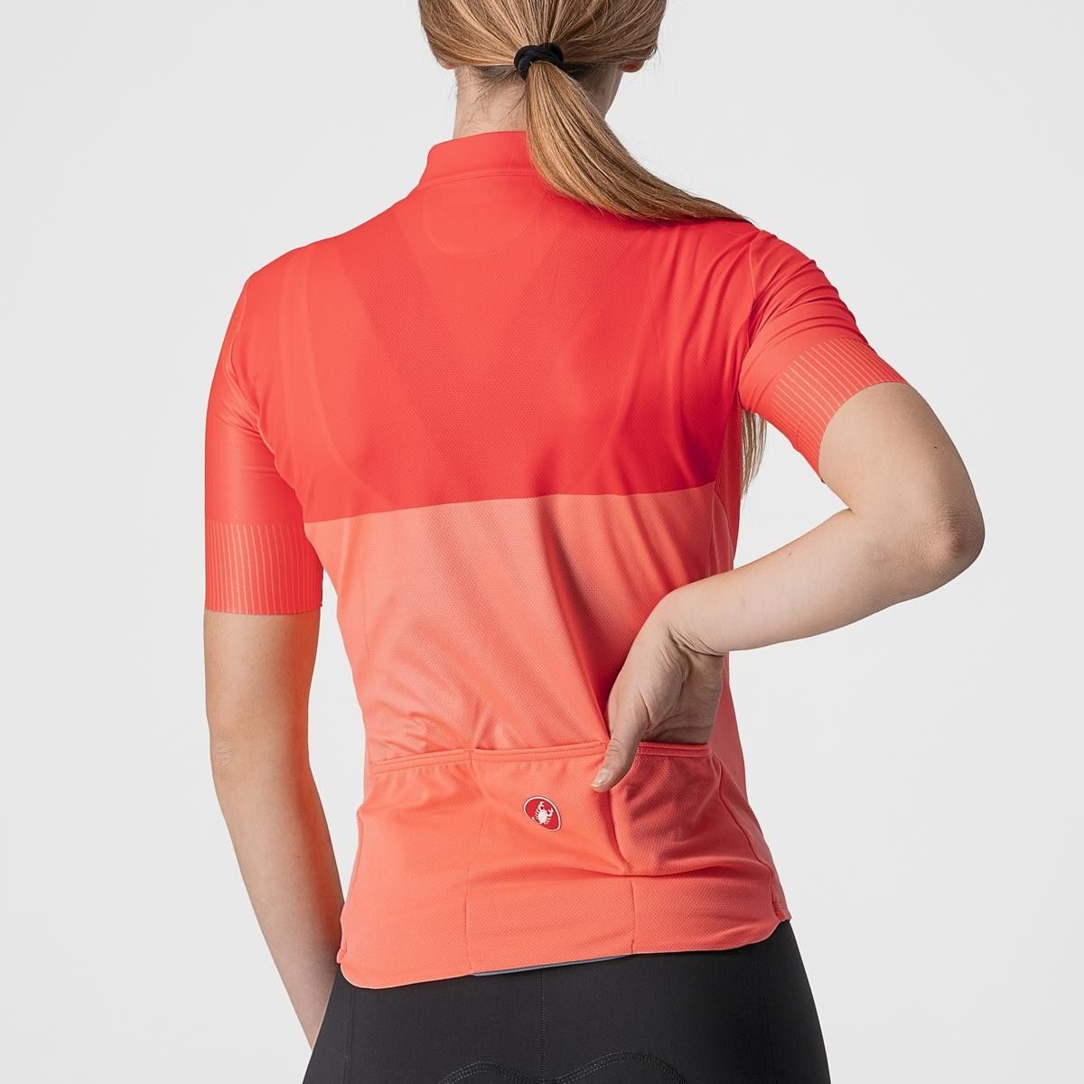tricou cu maneca scurta castelli velocissima de dama corai roz m 3