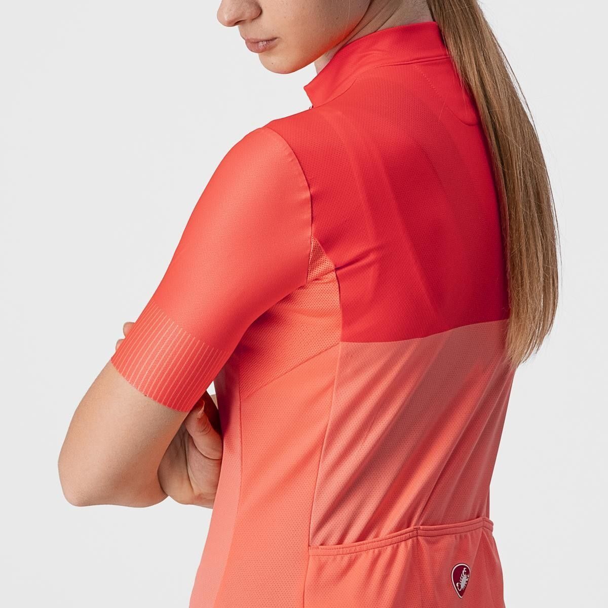 tricou cu maneca scurta castelli velocissima de dama corai roz m 5