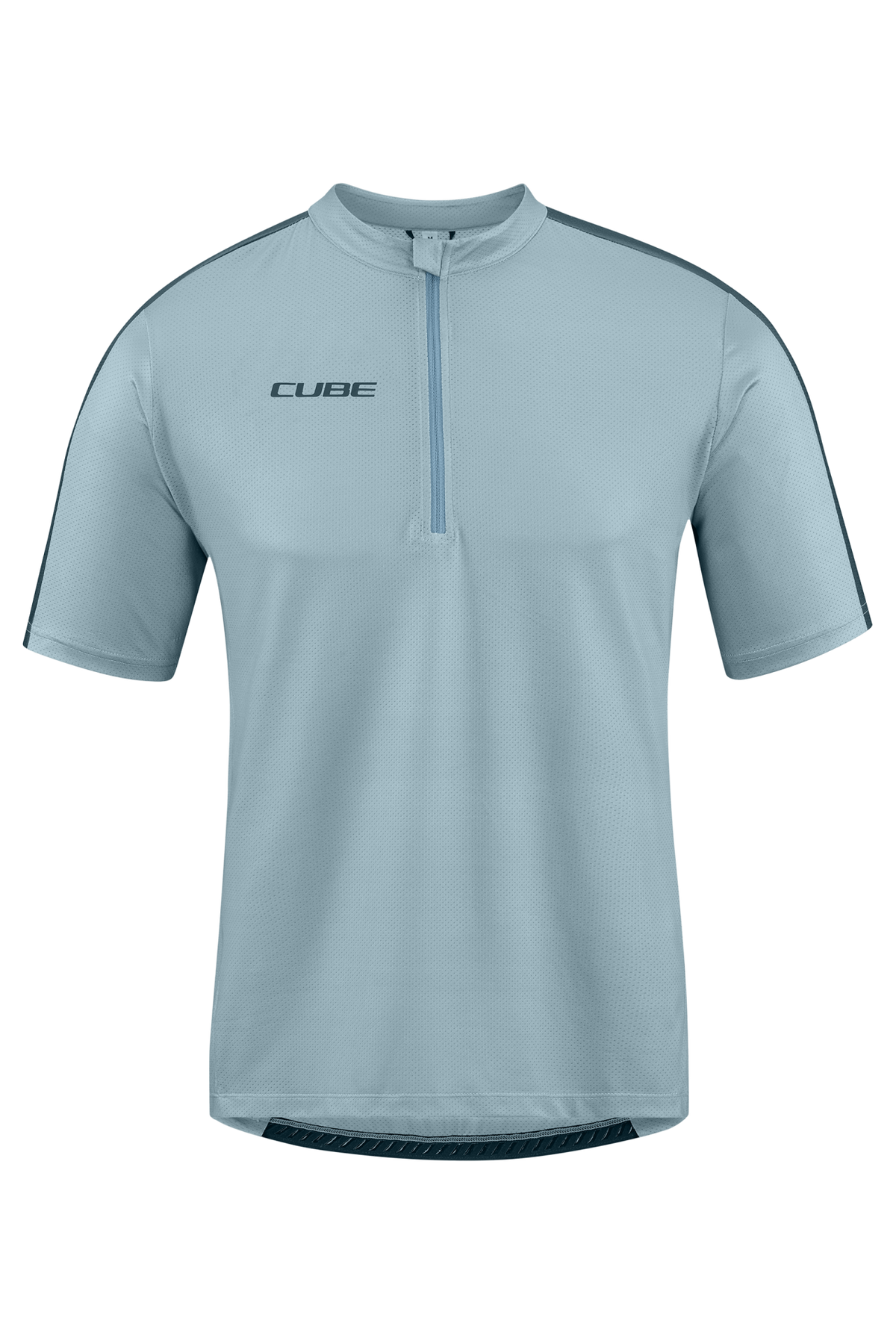 Tricou CUBE ATX Half Zip CMPT S/S Grey