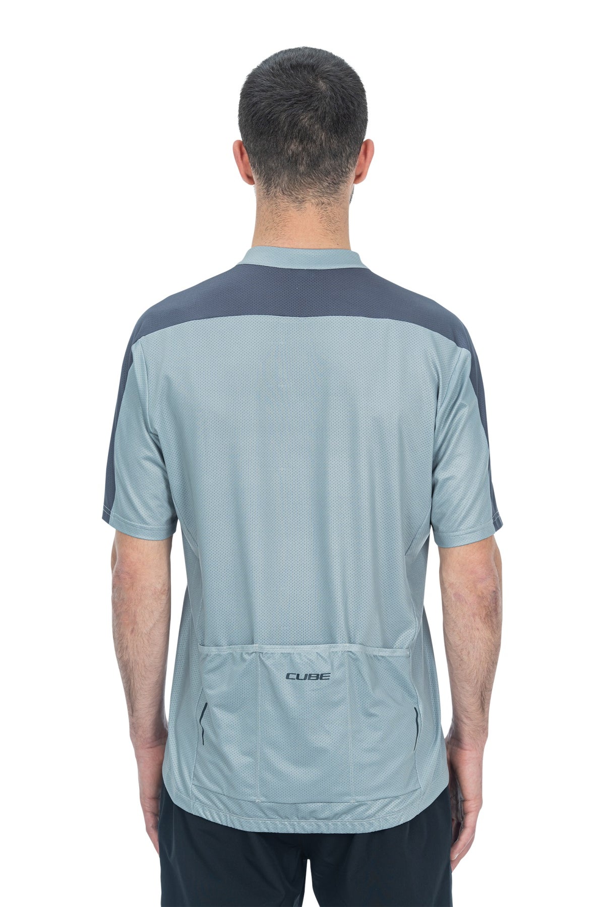 Tricou CUBE ATX Half Zip CMPT S/S Grey
