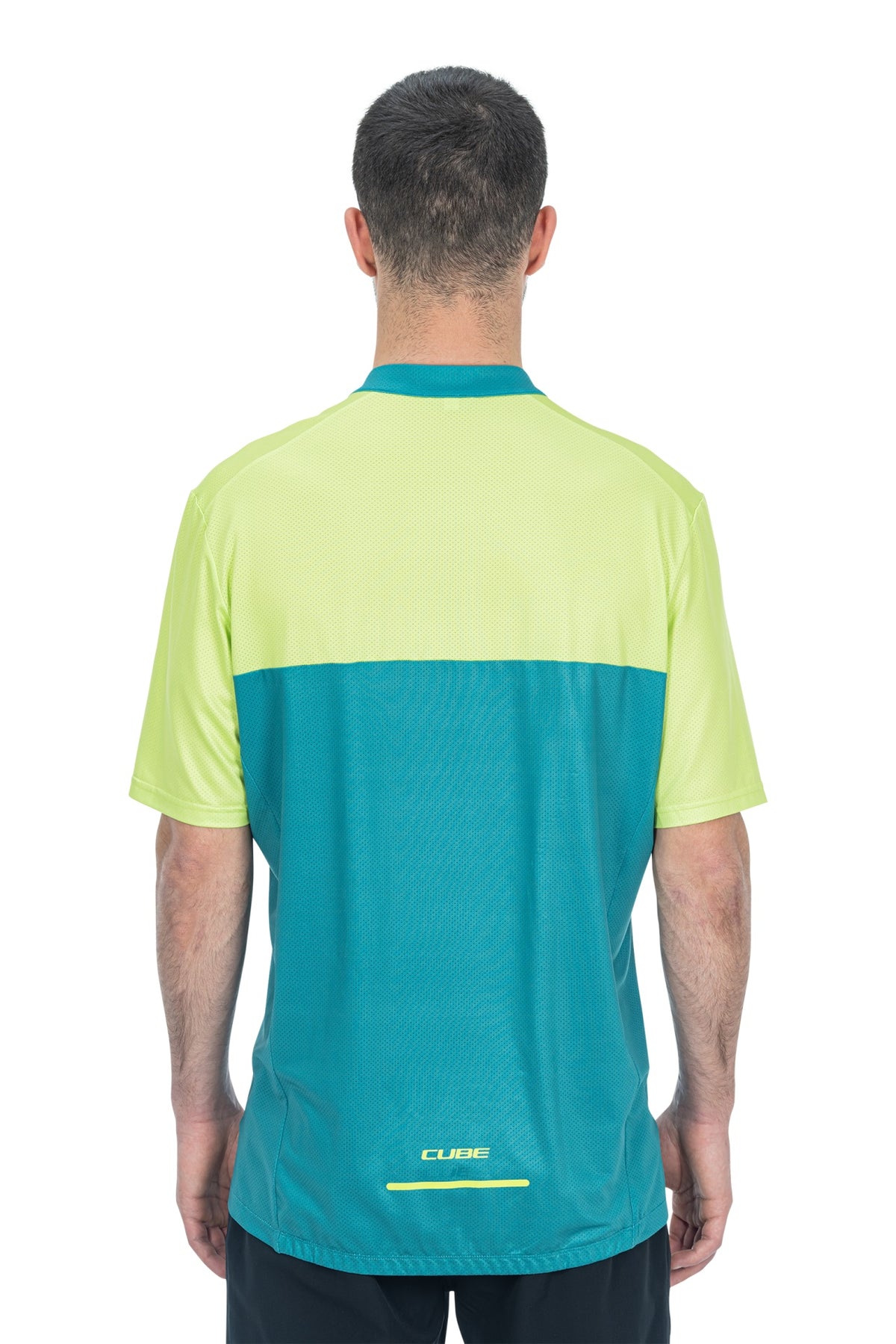 Tricou CUBE ATX Half Zip CMPT S/S Verde Lime