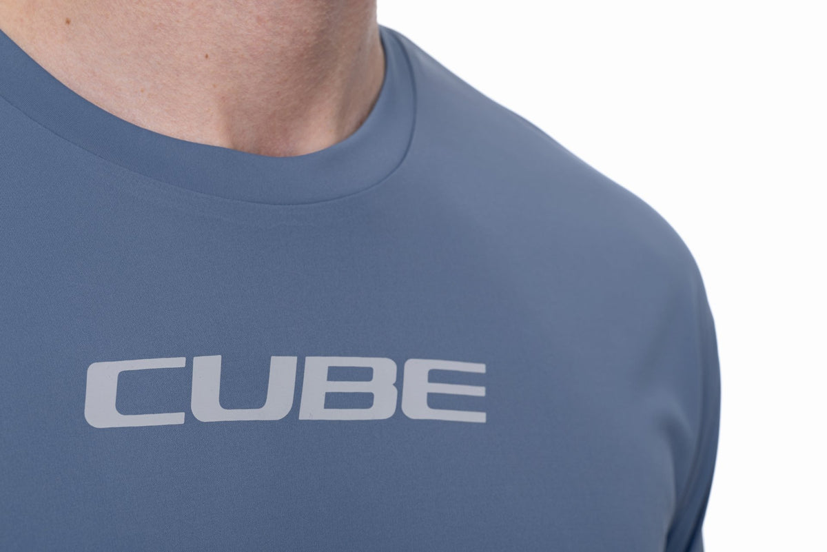 Tricou CUBE ATX Round Neck Tech S/S Smoke Blue