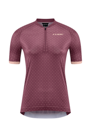 Tricou CUBE ATX WS Half Zip CMPT S/S Berry