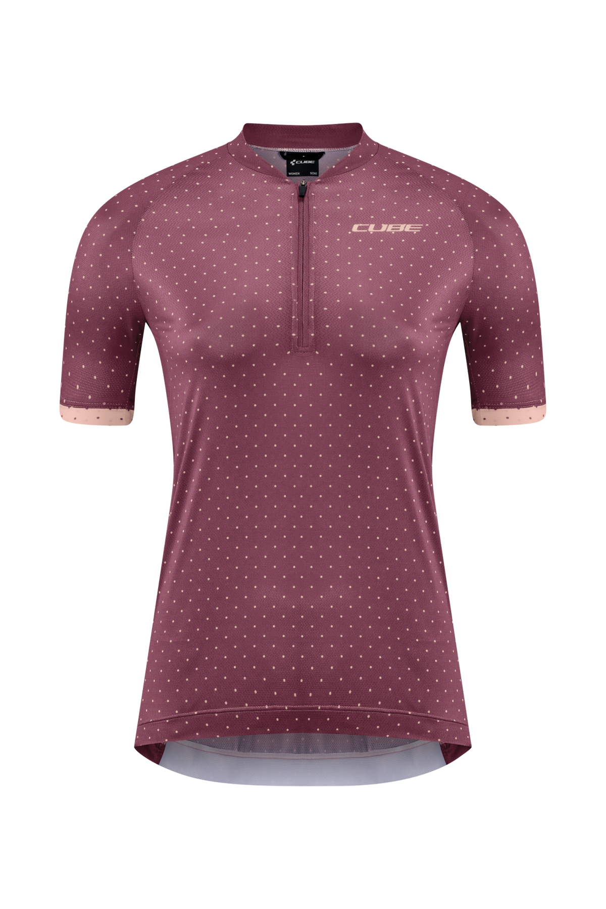 Tricou CUBE ATX WS Half Zip CMPT S/S Berry