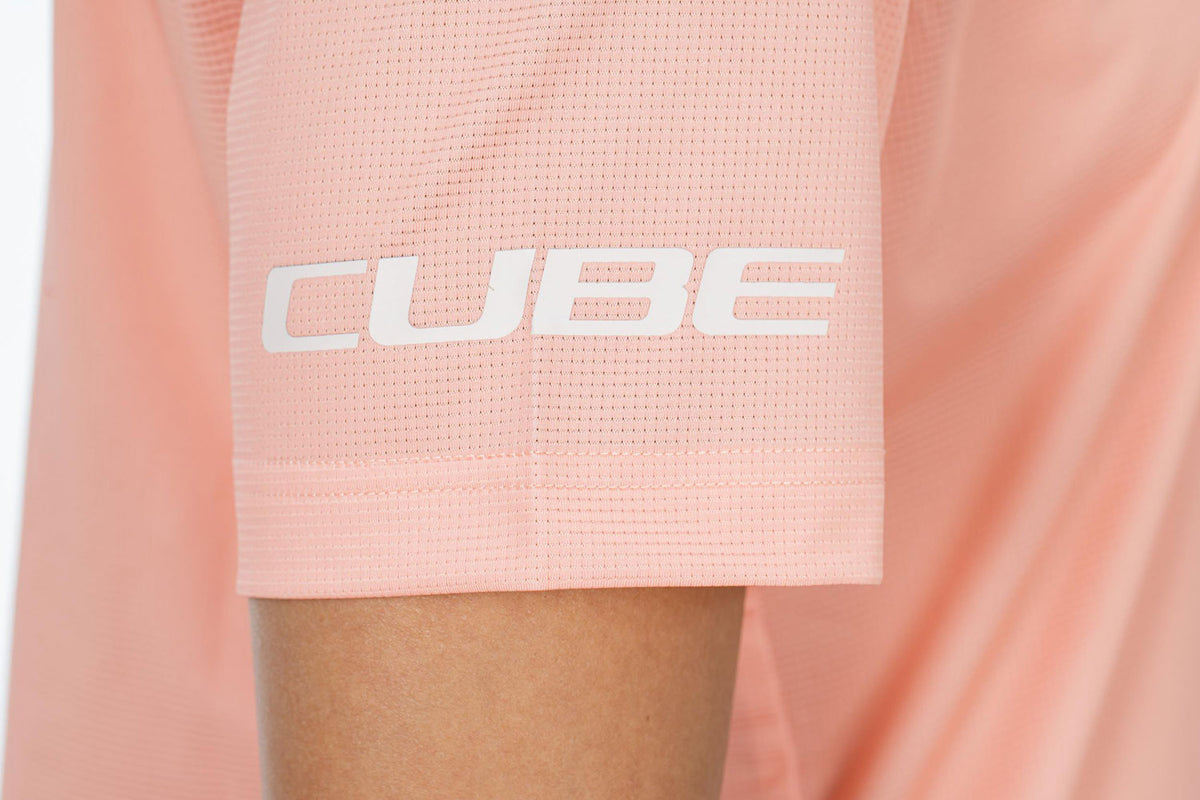 Tricou CUBE ATX WS Round Neck S/S Coral