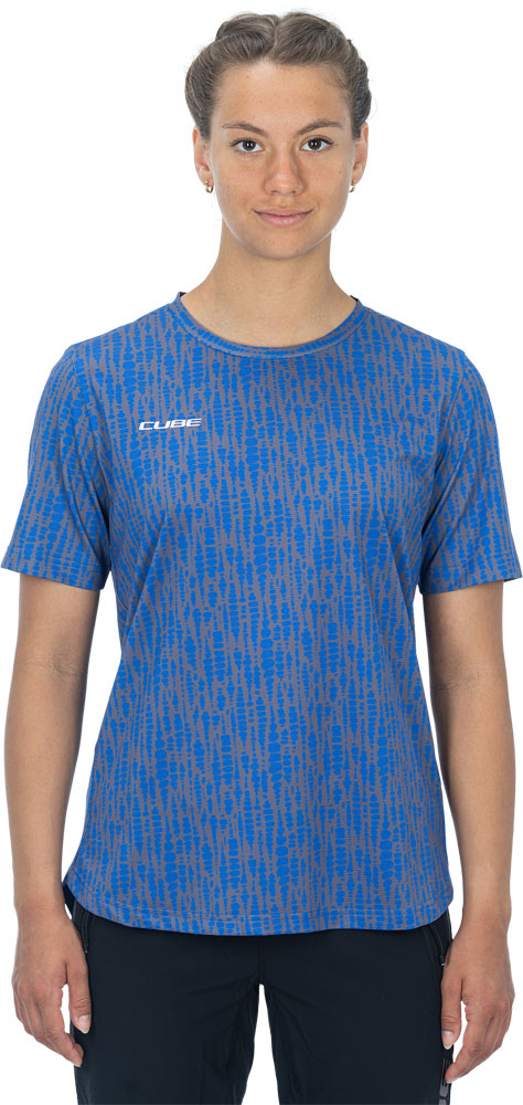Tricou CUBE ATX WS Round Neck S/S Violet Pattern