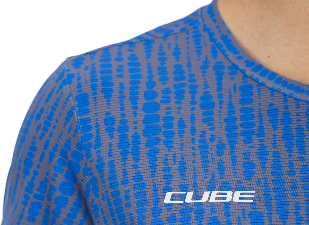 Tricou CUBE ATX WS Round Neck S/S Violet Pattern