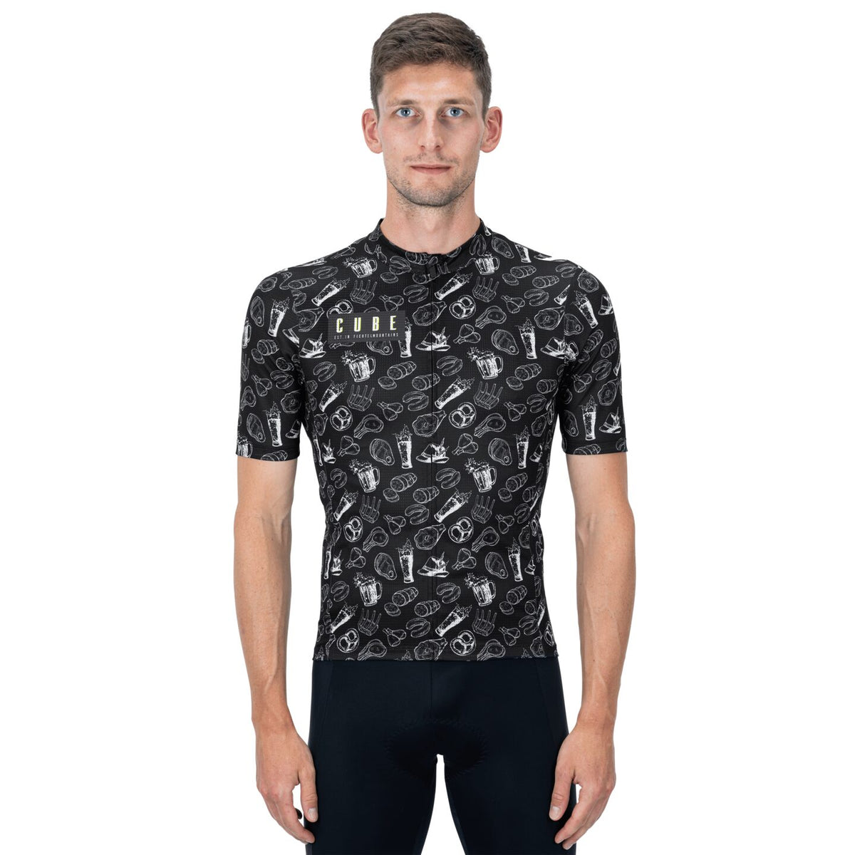 Tricou CUBE Blackline Jersey Bavaria Black