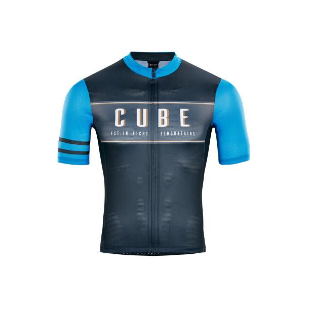 Tricou CUBE Blackline Jersey Cross Grey Blue