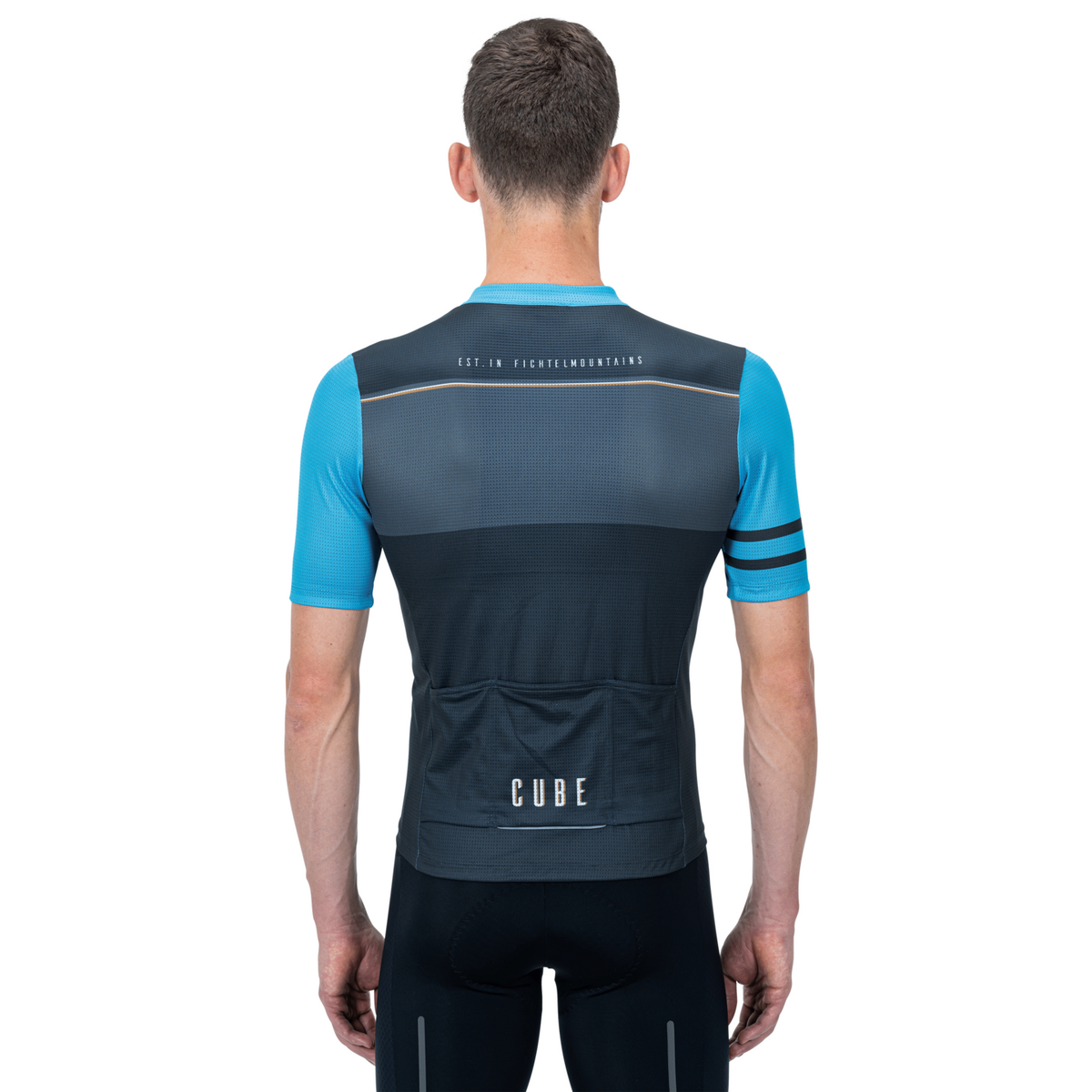 Tricou CUBE Blackline Jersey Cross Grey Blue
