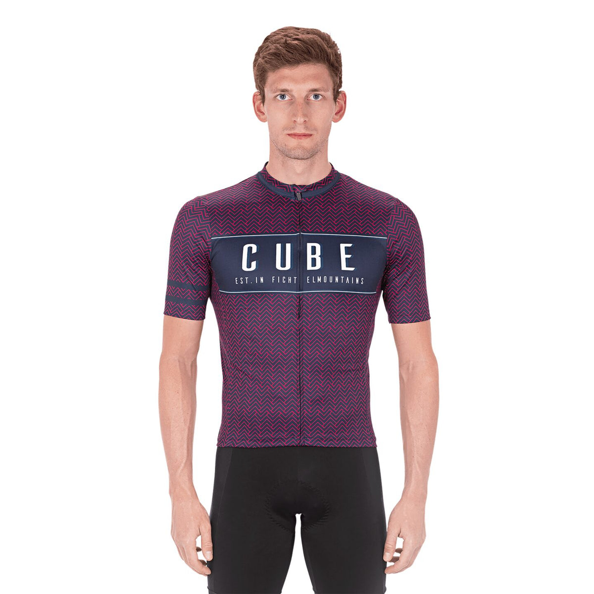 Tricou CUBE Blackline Jersey S/S Blue Pink