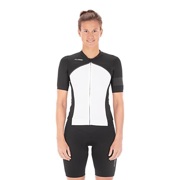 Tricou CUBE Blackline WS Jersey S/S Black White