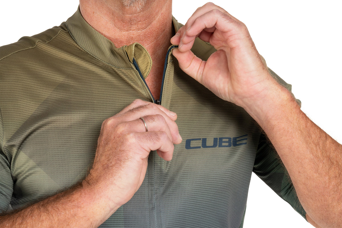 Tricou CUBE CMPT Mountain S/S Green