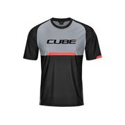 Tricou CUBE Edge Round Neck Jersey S/S Black Grey