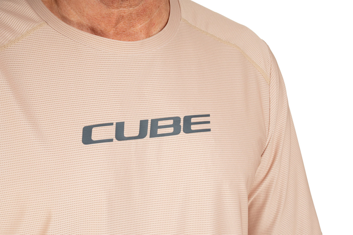Tricou CUBE Functional Shirt S/S Beige