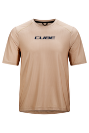Tricou CUBE Functional Shirt S/S Beige