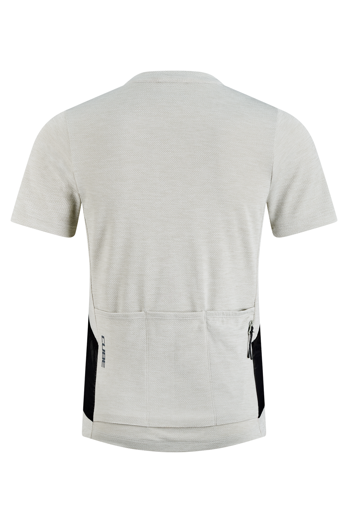 Tricou CUBE Gravel Full Zip Cargo S/S Light Grey