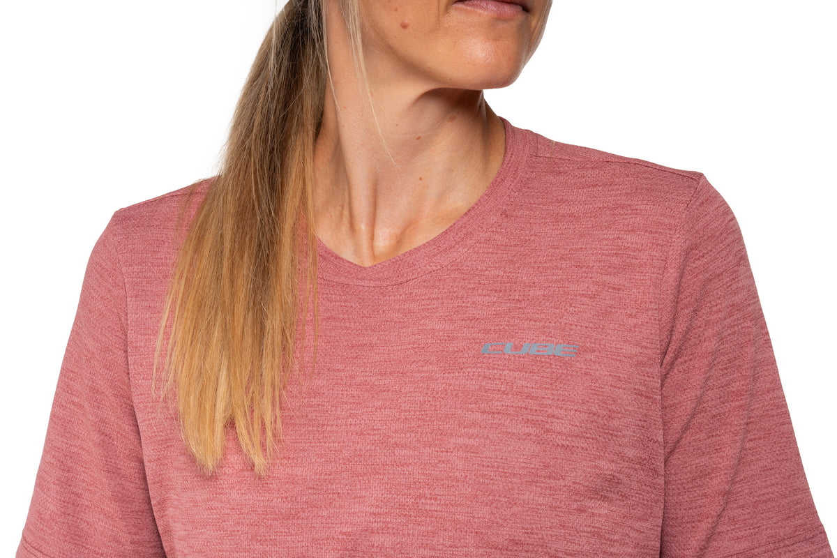 Tricou CUBE Gravel WS S/S Rose