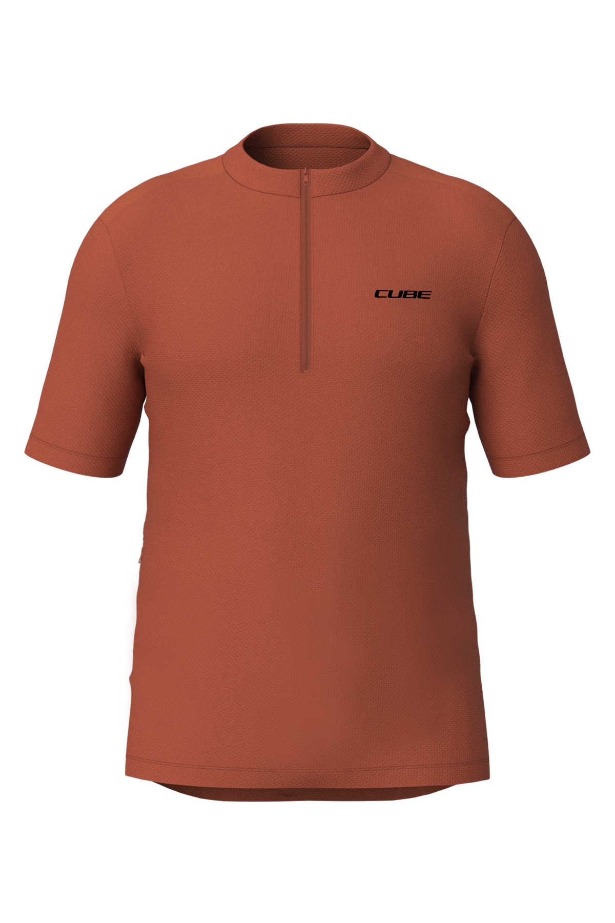 Tricou CUBE Half Zip CMPT S/S Red