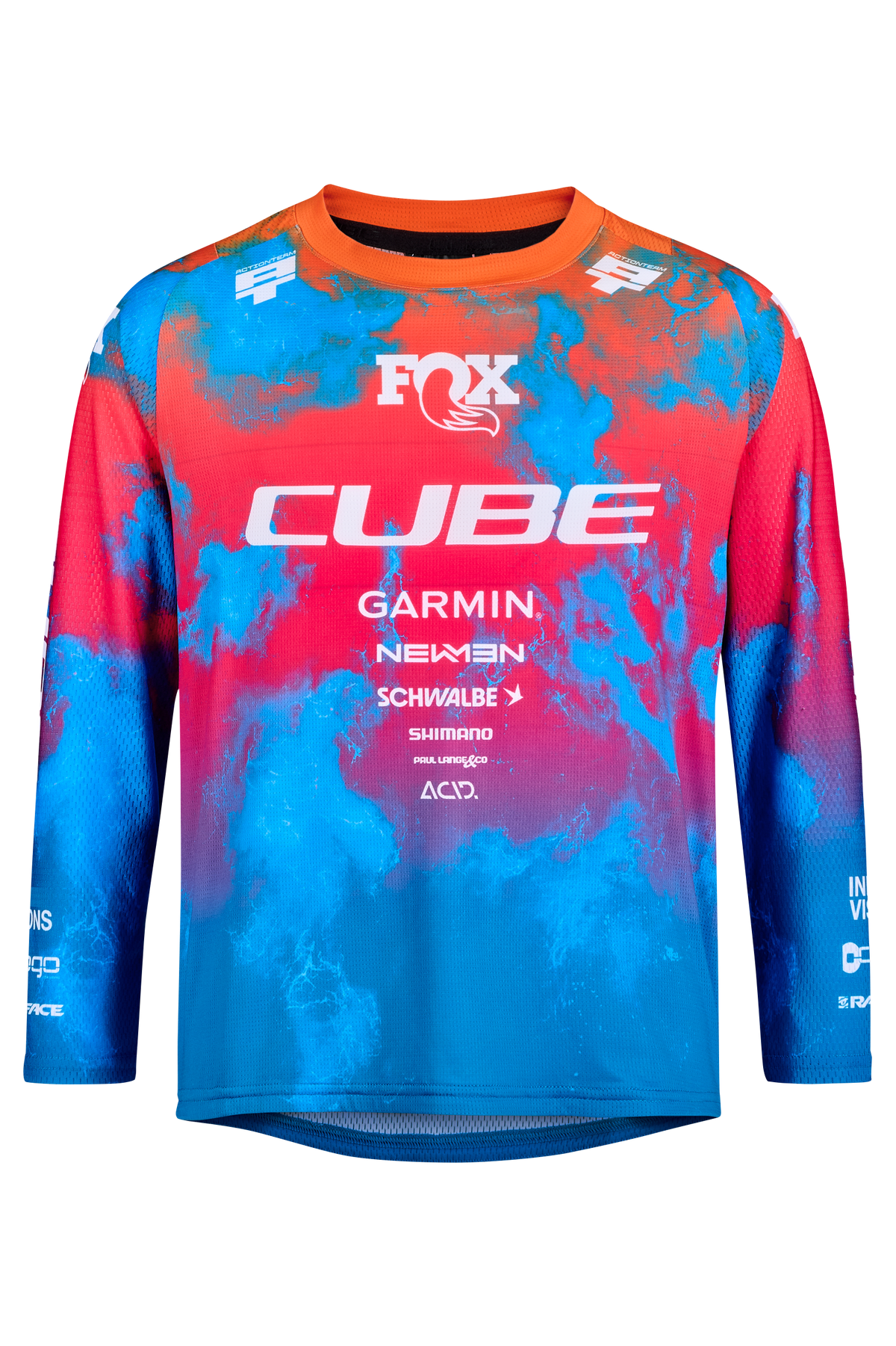 Tricou CUBE MTB Jersey Rookie x Actionteam L/S Black/Blue