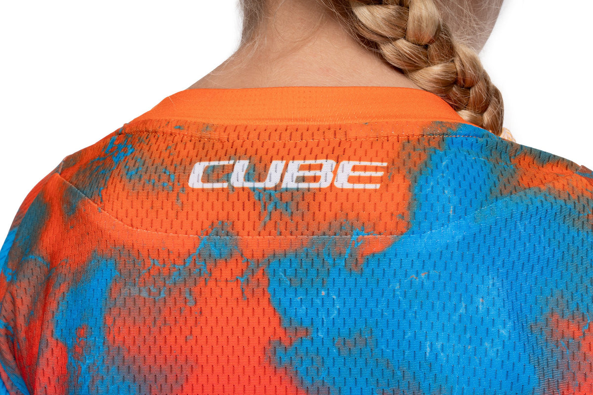 Tricou CUBE MTB Jersey Rookie x Actionteam L/S Black/Blue