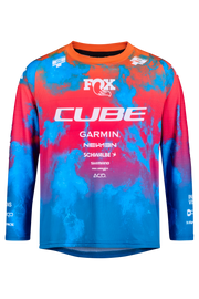 Tricou CUBE MTB Jersey Rookie x Actionteam L/S Black/Blue