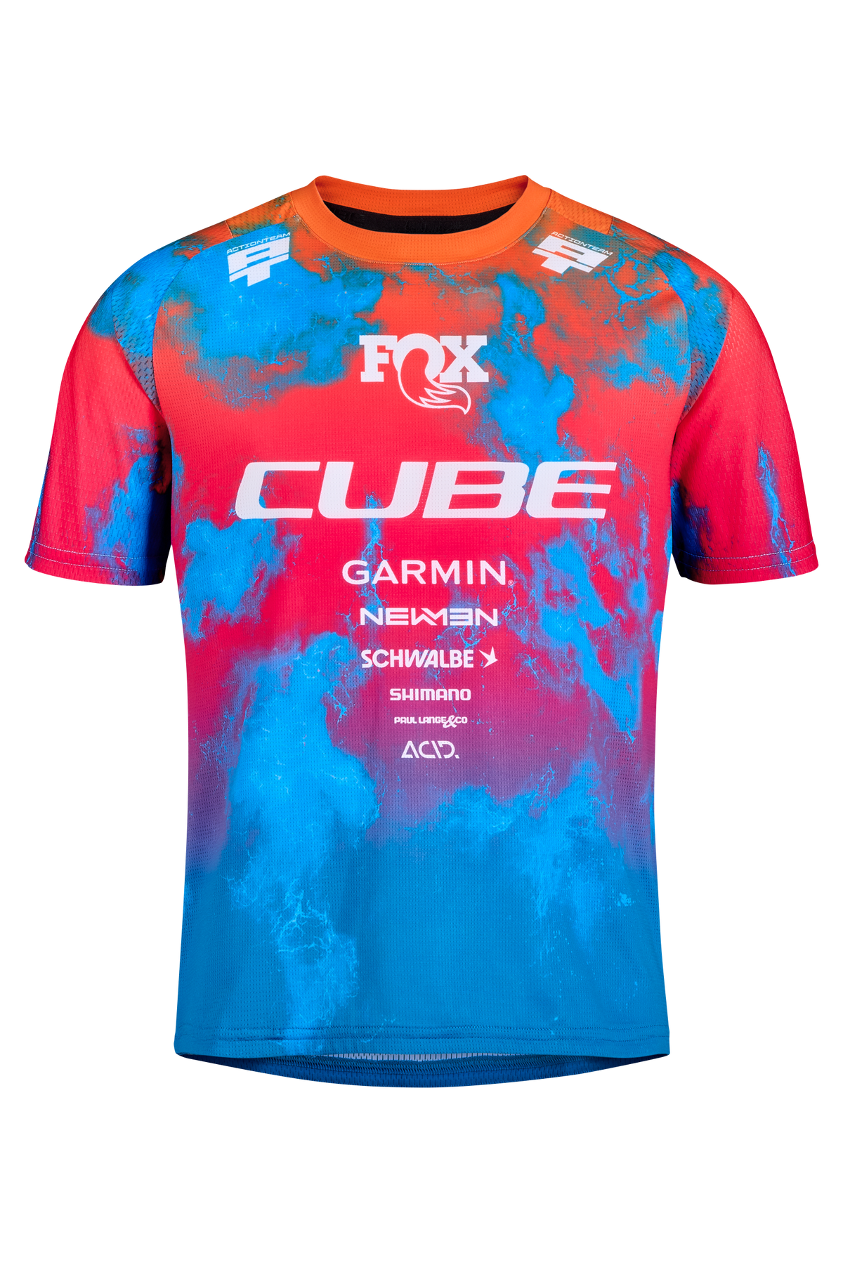 Tricou CUBE MTB Jersey Rookie x Actionteam S/S Black/Blue