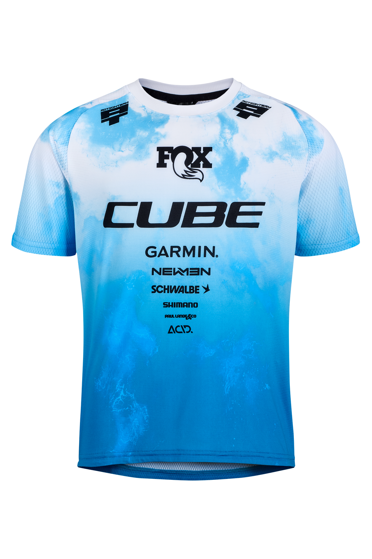 Tricou CUBE MTB Jersey Rookie x Actionteam S/S Blue/White